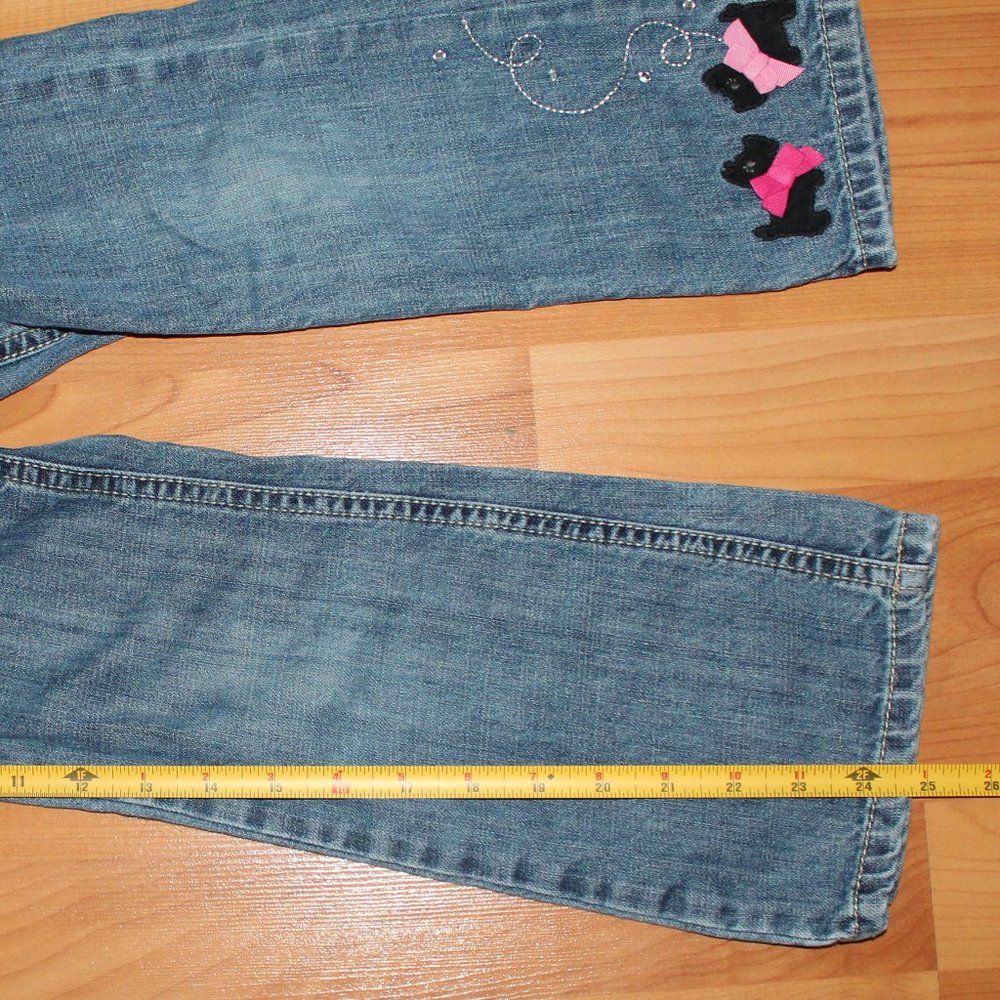 Gymboree 5T Blue Light Wash Boot Cut Jeans Puppy - Picture 4 of 12